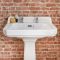 Milano Richmond - Comfort Height Traditional Basin with Full Pedestal - 595mm x 470mm (2 Tap-Holes)