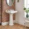 Milano Richmond - Comfort Height Traditional Basin with Full Pedestal - 560mm x 450mm (1 Tap-Hole)