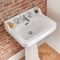 Milano Richmond - Comfort Height Traditional Basin with Full Pedestal - 560mm x 450mm (3 Tap-Holes)