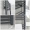 Milano Neva Electric - Anthracite Heated Towel Rail - 1188mm x 500mm