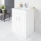 Milano Ren - White 600mm Freestanding Vanity Unit and Basin
