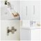 Milano Ren - White 800mm Freestanding Vanity Unit and Basin