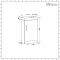 Milano Lurus - White 400mm Compact Freestanding Cloakroom Vanity Unit with Black Basin
