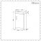 Milano Lurus - Oak 400mm Compact Floor Standing Cloakroom Vanity Unit with Basin