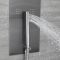 Milano Océanie - Modern Concealed Thermostatic Shower Tower Panel with Waterfall Shower Head, Hand Shower and Body Jets - Gun Metal Grey