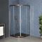 Milano Vara - 900mm Brushed Copper Quadrant Shower Enclosure with Slate Tray - Choice of Tray Finish
