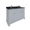 RAK Washington - 1200mm Traditional Vanity Unit with Double Basin and Black Countertop - Choice of Finish and Tap-Holes