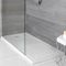 Milano Lithic - Rectangular Walk-in Shower Tray with Drying Area - 1400mm x 900mm
