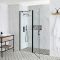 Milano Nero - Black Hinged Single Door Shower Enclosure - Choice of Sizes