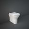 RAK Resort - Gloss White Comfort Height Rimless Back to Wall Toilet with Wrap Over Soft Close Seat