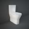 RAK Resort - Gloss White Mini Close Coupled Rimless Toilet with Soft Close Seat