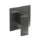 Milano Orno - Modern Square Manual Shower Valve - One Outlet - Gun Metal Grey