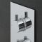 Milano Mirage - Round 2 Outlet Twin Diverter Thermostatic Shower Valve - Chrome