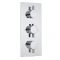 Milano Mirage - Round 2 Outlet Triple Thermostatic Shower Valve - Chrome
