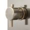 Milano Clarus - Modern 3 Outlet Triple Diverter Thermostatic Shower Valve - Brushed Brass