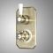 Milano Elizabeth - Traditional Concealed Thermostatic Twin Diverter Shower Valve - Brushed Gold
