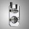 Milano Elizabeth - Traditional Concealed Thermostatic Twin Diverter Shower Valve - Chrome and Black