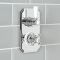 Milano Elizabeth - Traditional Concealed Thermostatic Twin Shower Valve - Chrome and White