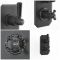Milano Elizabeth - Traditional Concealed Thermostatic Twin Diverter Shower Valve - Black