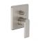 Milano Ashurst - Modern 2 Outlet Manual Shower Valve - Brushed Nickel