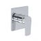 Milano Hunston - Chrome Shower with Square Hand Shower Kit (1 Outlet)
