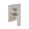 Milano Hunston - Modern Manual Shower Valve - Two Outlets - Brushed Nickel