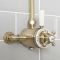 Milano Elizabeth - Traditional Dual Control Exposed Thermostatic Shower Valve - Brushed Gold
