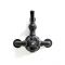 Milano Elizabeth - Traditional Twin Exposed Thermostatic Shower Valve - Black