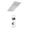 Milano Vis - Chrome Thermostatic Digital Shower with Square Waterblade Shower Head (2 Outlet)