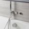 Milano Vis - Digital Thermostatic Control with Hand Shower, Overflow Bath Filler and Waste - Chrome