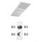 Milano Vis - Chrome Thermostatic Digital Shower with Waterblade Shower Head and Body Jets (3 Outlet)