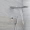 Milano Vis - Chrome Thermostatic Digital Shower with Waterblade Shower Head and Hand Shower (3 Outlet)