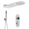 Milano Vis - Chrome Thermostatic Digital Shower with Waterblade Shower Head and Hand Shower (3 Outlet)