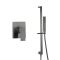 Milano Orno - Gun Metal Grey Shower with Riser Rail and Hand Shower (1 Outlet)
