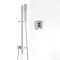 Milano Arvo - Chrome Shower with Riser Rail and Hand Shower (1 Outlet)