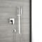 Milano Arvo - Chrome Shower with Riser Rail and Hand Shower (1 Outlet)