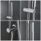 Milano Mirage - Chrome Shower with Pencil Hand Shower and Riser Rail (1 Outlet)