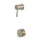 Milano Clarus - Modern One Outlet Mixer Valve with Overflow Bath Filler and Waste - Brushed Brass