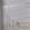Milano Ashurst - Brushed Nickel Shower with Pencil Hand Shower and Riser Rail (1 Outlet)