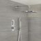 Milano Orta - Chrome Thermostatic Shower with Shower Head and Hand Shower (2 Outlet)