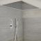 Milano Orta - Chrome Thermostatic Shower with Large Shower Head and Hand Shower (2 Outlet)