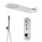 Milano Orta - Chrome Thermostatic Shower with Waterblade Shower Head and Hand Shower (3 Outlet)