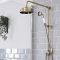 Milano Elizabeth - Traditional Grand Rigid Riser with Hand Shower - Brushed Gold