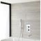 Milano Blade - Chrome Thermostatic Shower with Hand Shower and Bath Filler (2 Outlet)