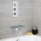 Milano Blade - Chrome Thermostatic Shower with Shower Head, Hand Shower and Bath Filler (3 Outlet)