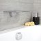 Milano Blade - Modern Wall Mounted Waterfall Bath Filler / Shower Head - Chrome
