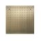 Milano Clarus - Modern 400mm Square Ceiling Mounted Recessed Shower Head - Brushed Brass