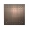 Milano Amara - Modern 400mm Square Ceiling Mounted Recessed Shower Head - Brushed Copper