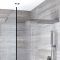 Milano Vaso - Modern Wall Mounted 1000mm Glass-Grabbing Shower Head - Chrome