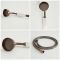 Milano Elizabeth - Traditional Riser Rail Kit with Hand Shower and Integrated Elbow - Oil Rubbed Bronze